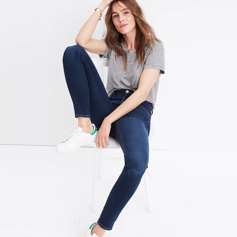 Madewell 10” High Rise Skinny Jeans in Hayes Wash Size 26 Tall